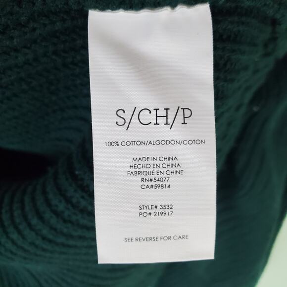 Cabi Womens Green Ruched Sleeve Cowl Neck Oversized Pullover Sweater Size Small - Picture 4 of 5